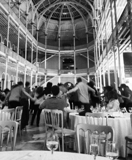 Dancing at the conference dinner ceilidh