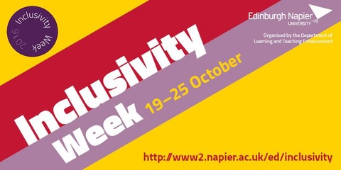 Napier Inclusivity Week 2016 banner
