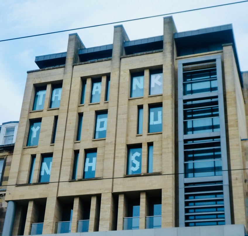 Thank you NHS shop New Look Edinburgh