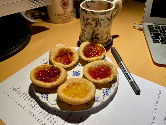 jam lemon tarts tea list