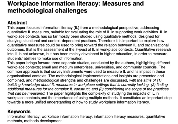 Widén et al (2021) abstract