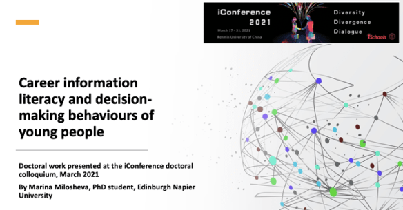 career information literacy decision making #iconf21 #inconf2021 Marina Milosheva